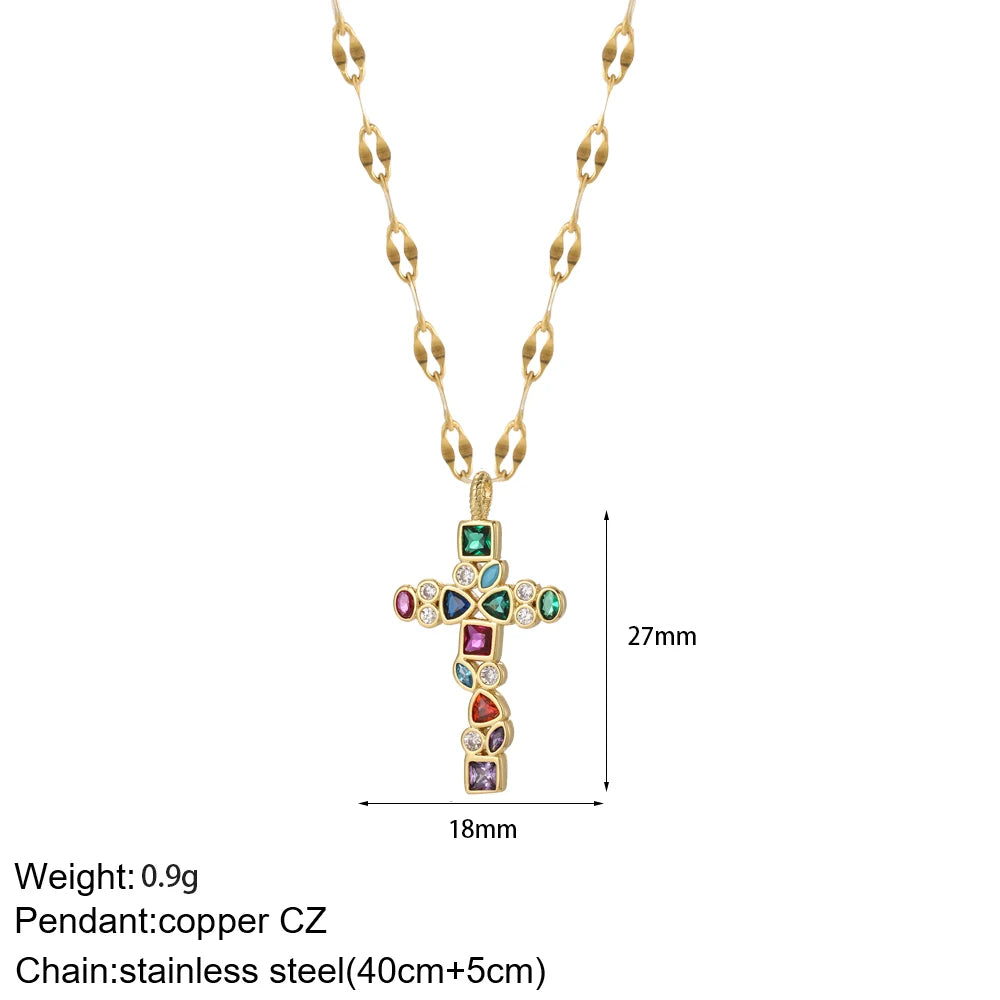 Gold Cross Pendant Necklace Selections