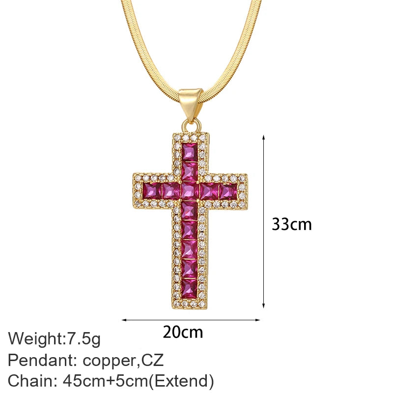 Gold Cross Pendant Necklace Selections