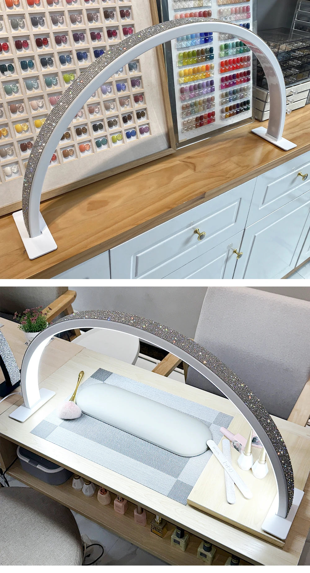 Half-Moon LED Lamp Nail 50W, Lash & Beauty Salon Light