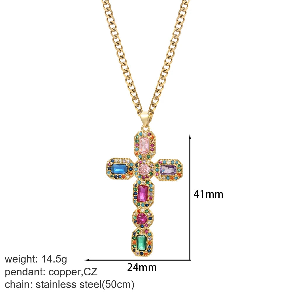Gold Cross Pendant Necklace Selections