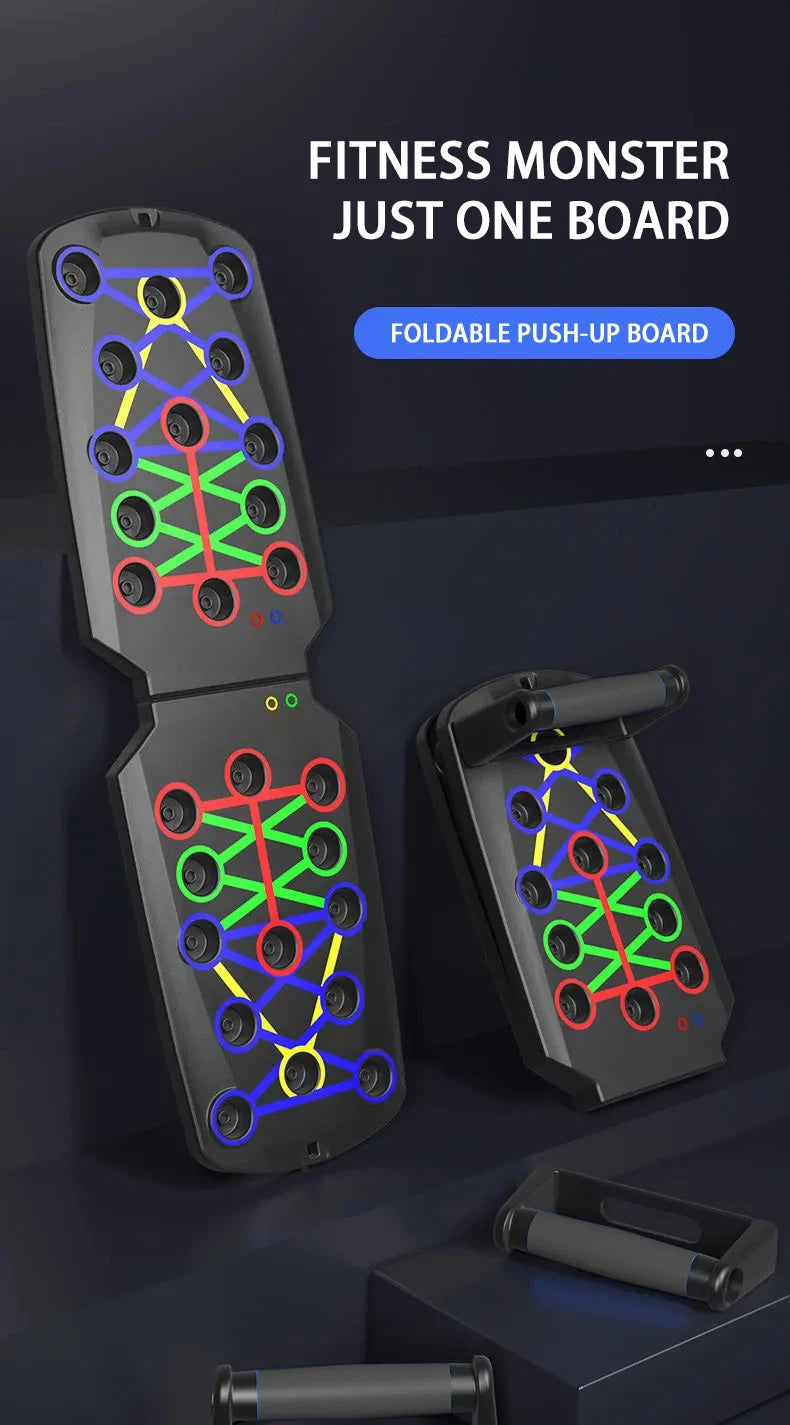 Push-Up Board Set Foldablewith Handles. Portable Full-Body Workout