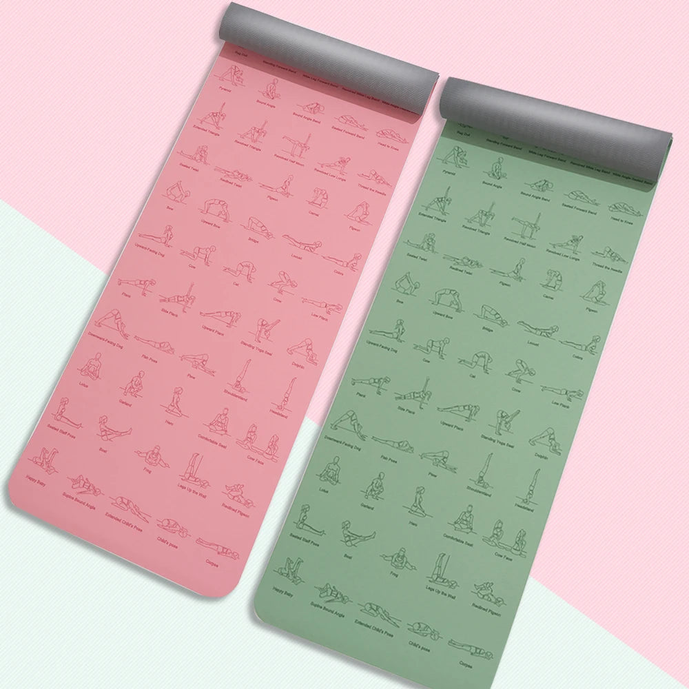 Yoga Mat Non-Slip for Fitness & Pilates - Eco-Friendly