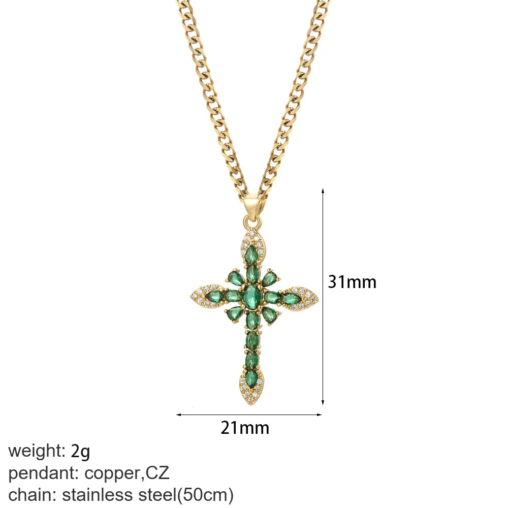 Gold Cross Pendant Necklace Selections