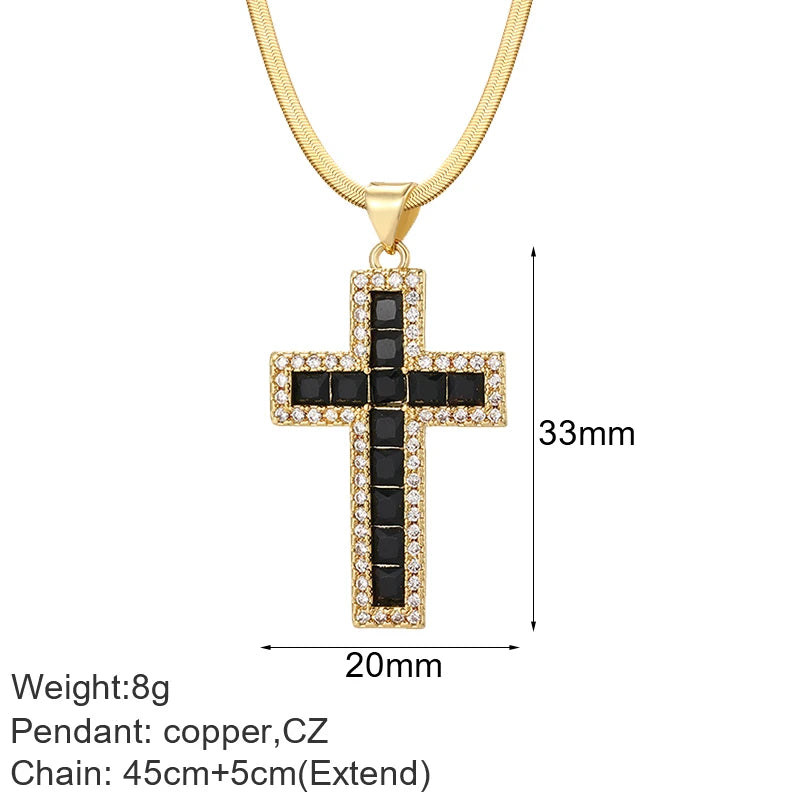 Gold Cross Pendant Necklace Selections