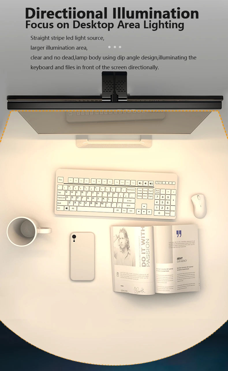 Computer USB Light Bar 50cm with 3 Lighting Modes