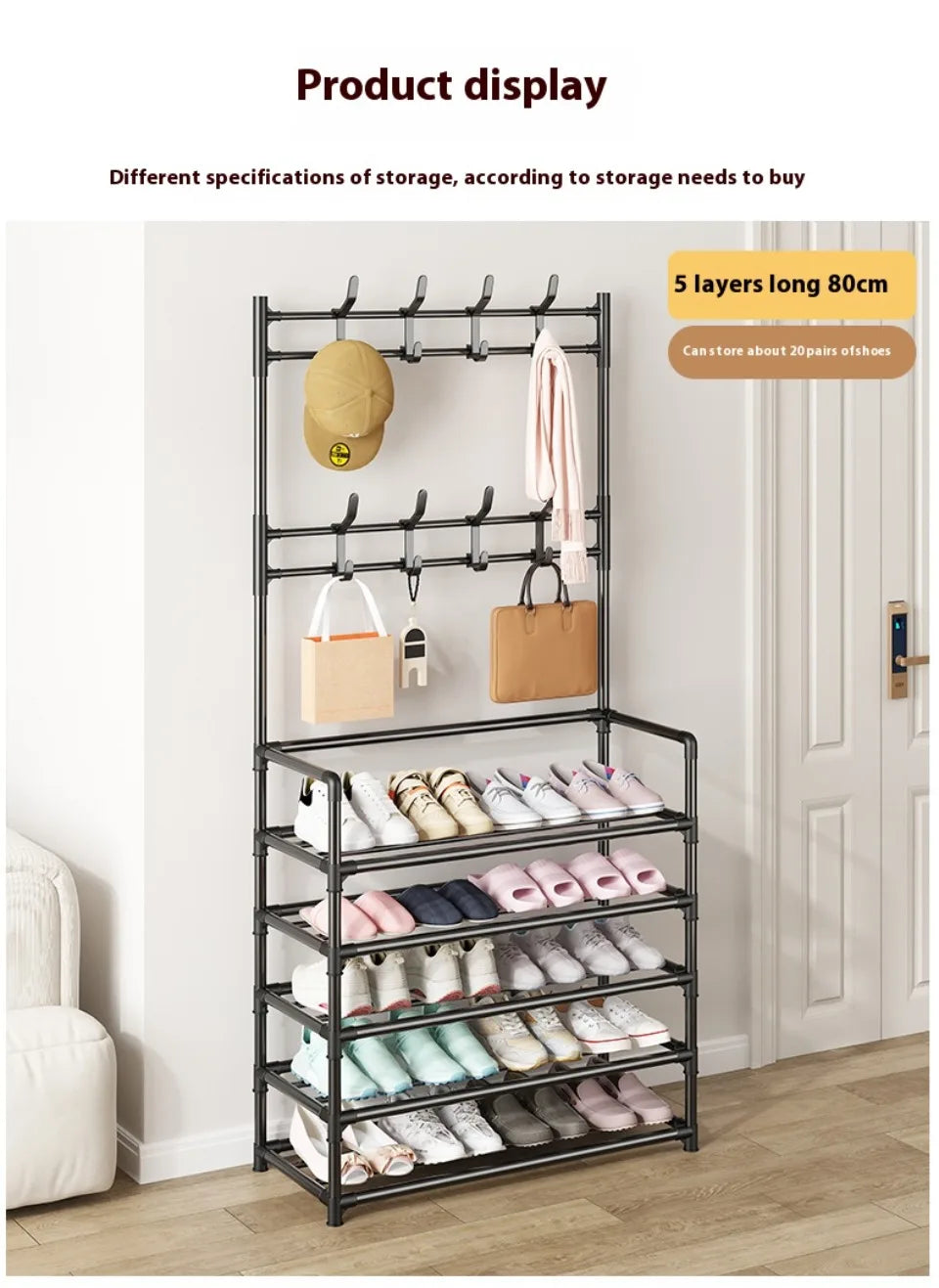 Multi-Layer Shoe & Hat Rack. Home Organiser