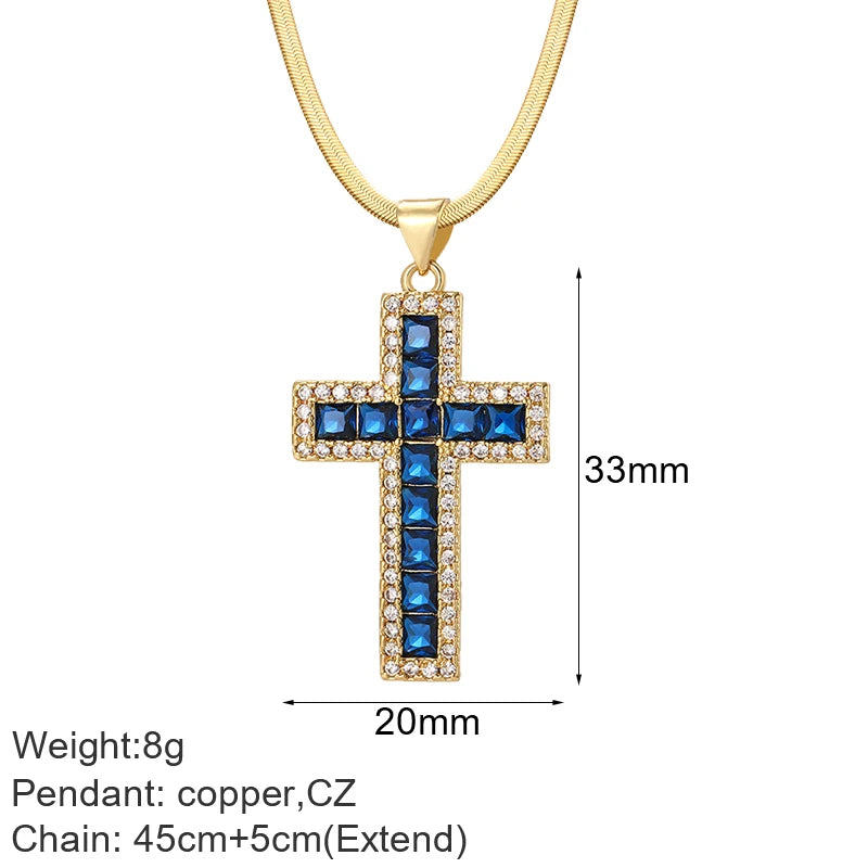 Gold Cross Pendant Necklace Selections