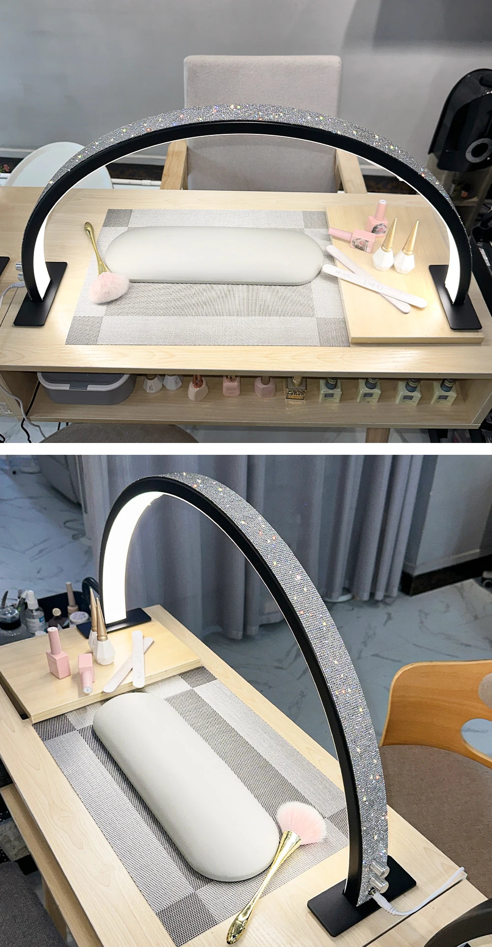 Half-Moon LED Lamp Nail 50W, Lash & Beauty Salon Light
