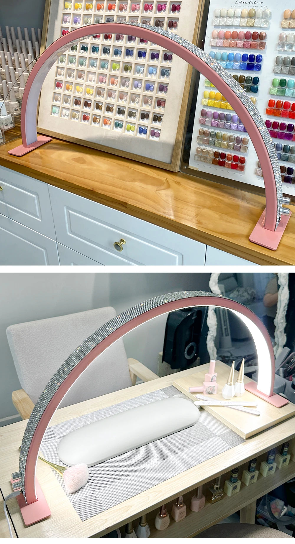 Half-Moon LED Lamp Nail 50W, Lash & Beauty Salon Light