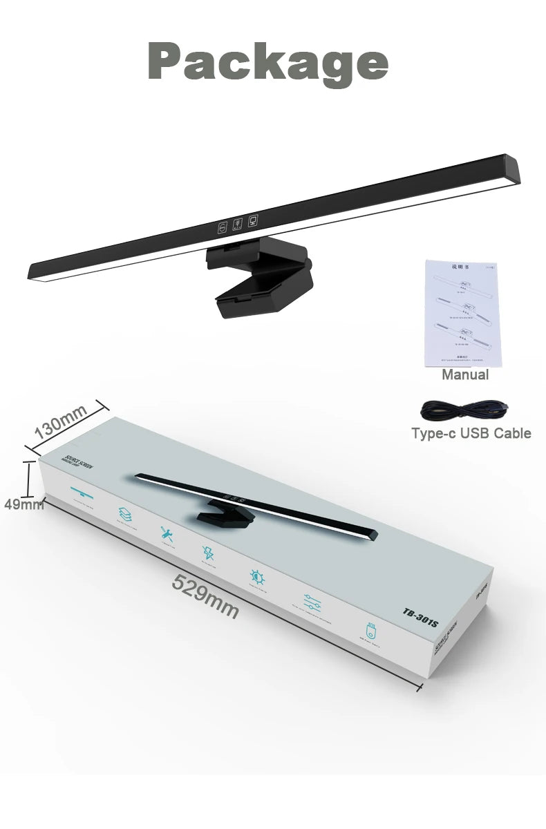 Computer USB Light Bar 50cm with 3 Lighting Modes