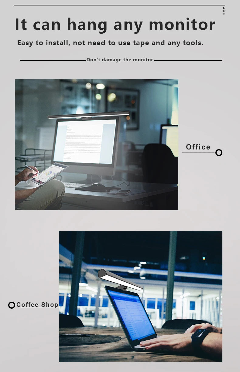 Computer USB Light Bar 50cm with 3 Lighting Modes