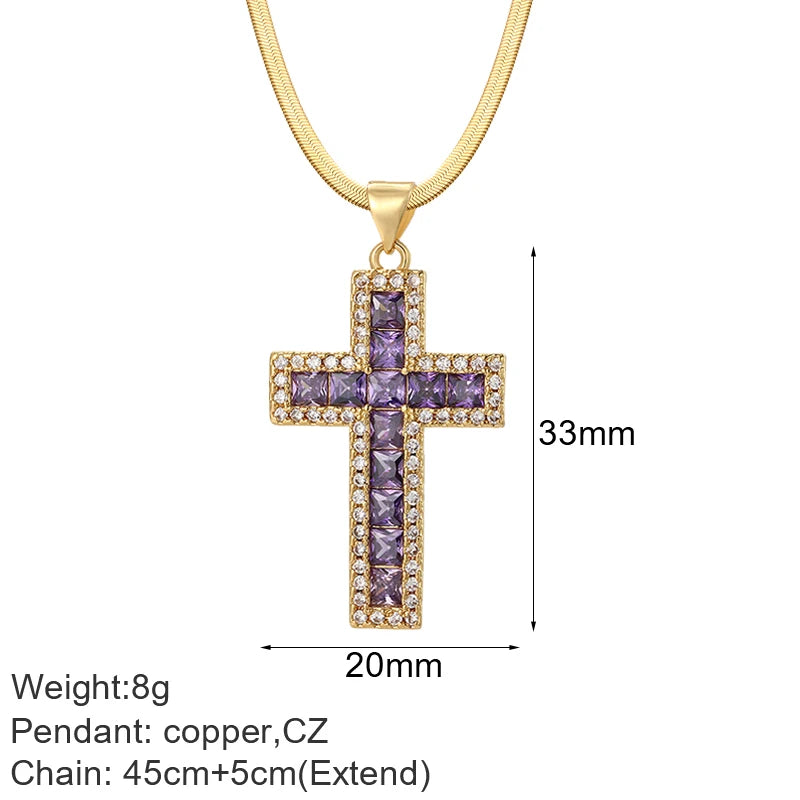 Gold Cross Pendant Necklace Selections