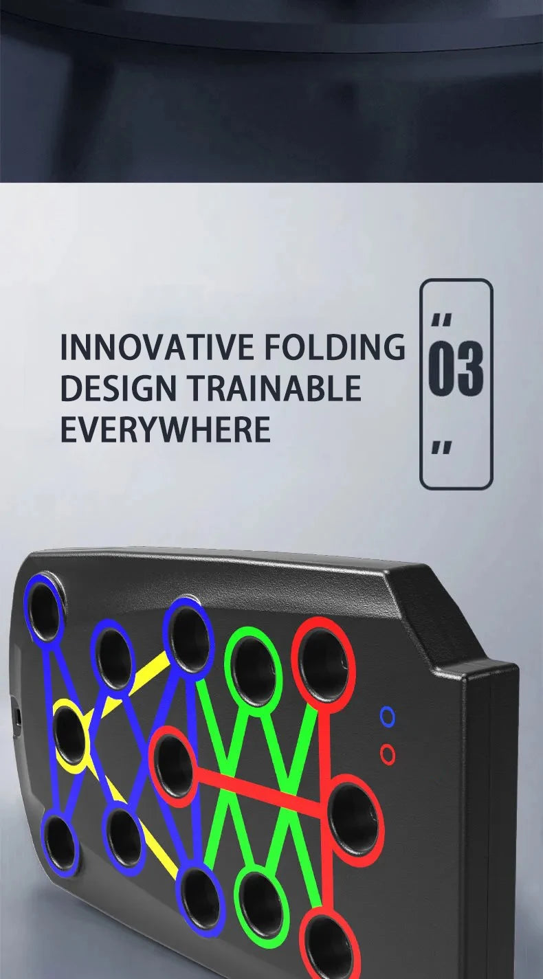 Push-Up Board Set Foldablewith Handles. Portable Full-Body Workout