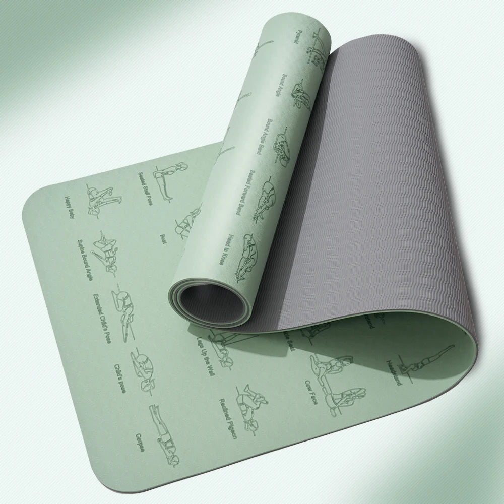 Yoga Mat Non-Slip for Fitness & Pilates - Eco-Friendly