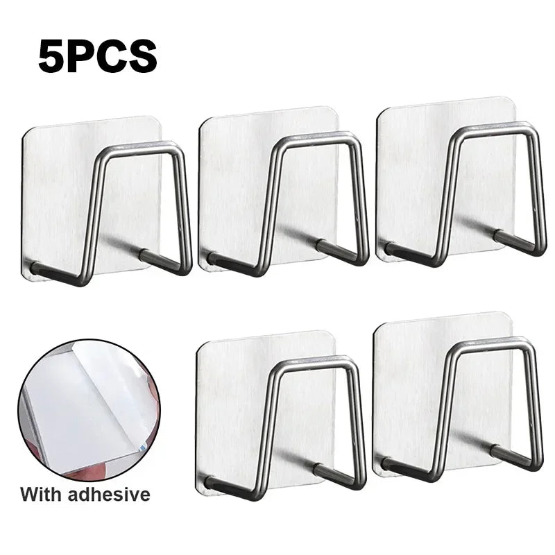 Sponge Holder, Stainless Steel Self-Adhesive Kitchen Organiser