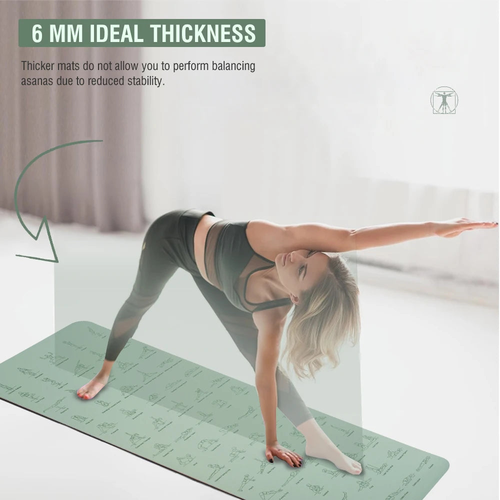 Yoga Mat Non-Slip for Fitness & Pilates - Eco-Friendly