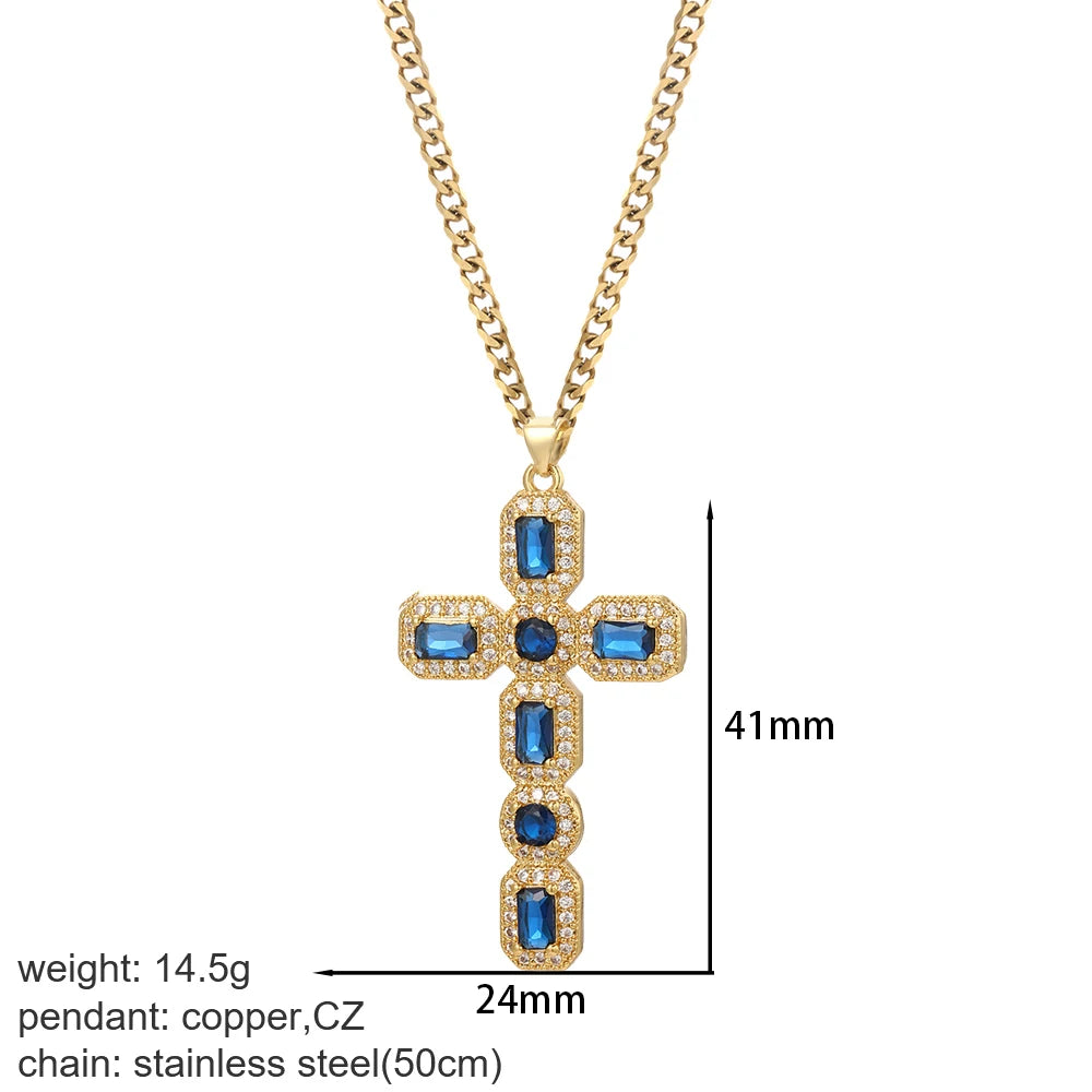 Gold Cross Pendant Necklace Selections