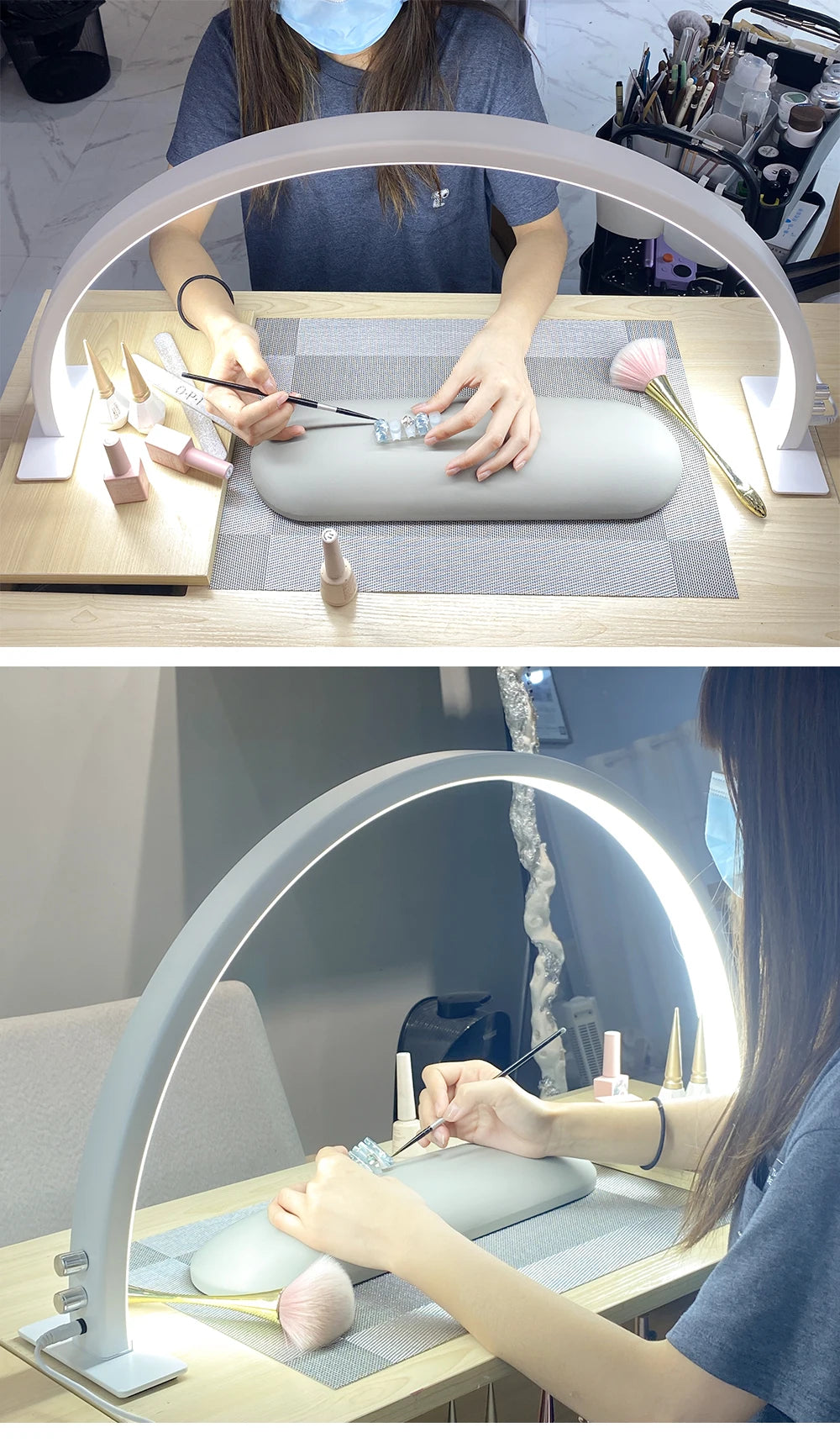 Half-Moon LED Lamp Nail 50W, Lash & Beauty Salon Light