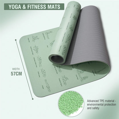 Yoga Mat Non-Slip for Fitness & Pilates - Eco-Friendly
