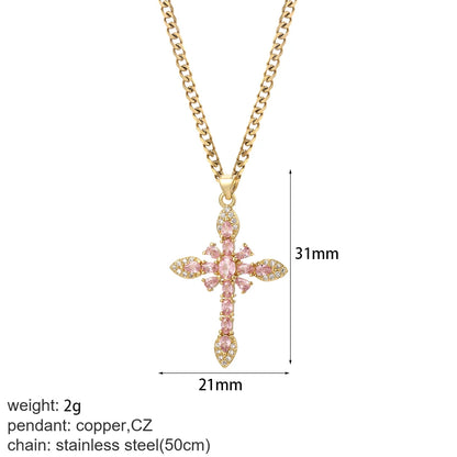 Gold Cross Pendant Necklace Selections