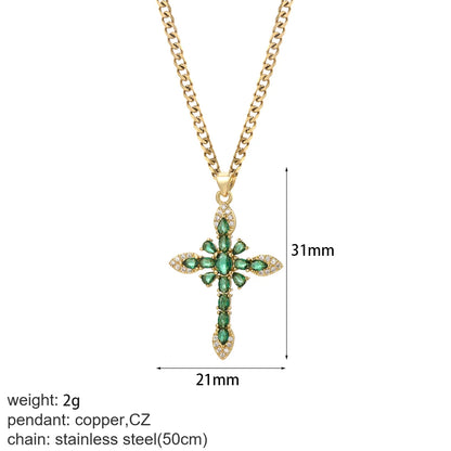 Gold Cross Pendant Necklace Selections