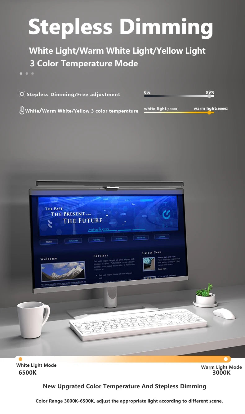Computer USB Light Bar 50cm with 3 Lighting Modes