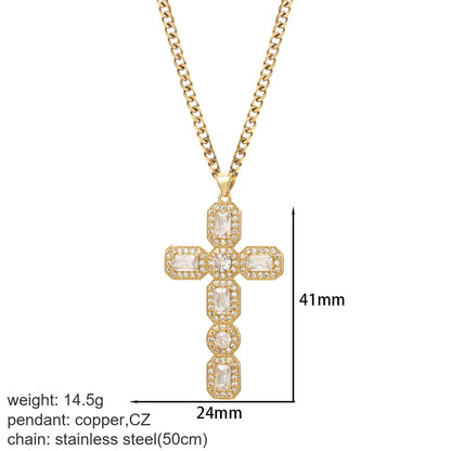 Gold Cross Pendant Necklace Selections