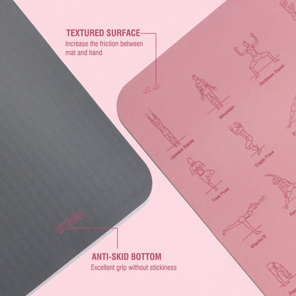 Yoga Mat Non-Slip for Fitness & Pilates - Eco-Friendly
