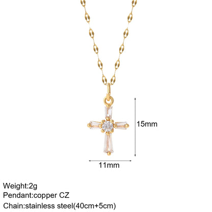 Gold Cross Pendant Necklace Selections
