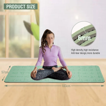 Yoga Mat Non-Slip for Fitness & Pilates - Eco-Friendly