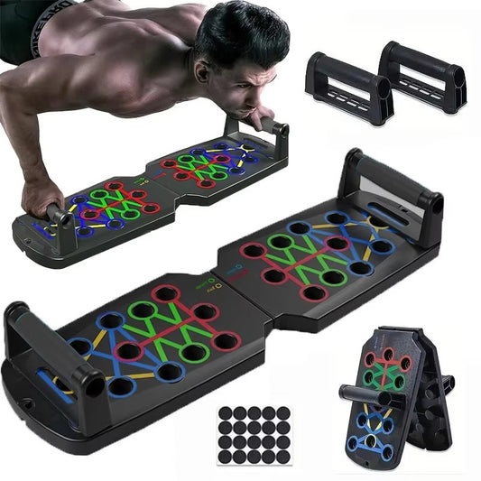 Push-Up Board Set Foldablewith Handles. Portable Full-Body Workout